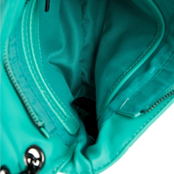 NWT Badgley Mischka Teal Blue Crossbody Handbag Purse - Picture 8 of 11